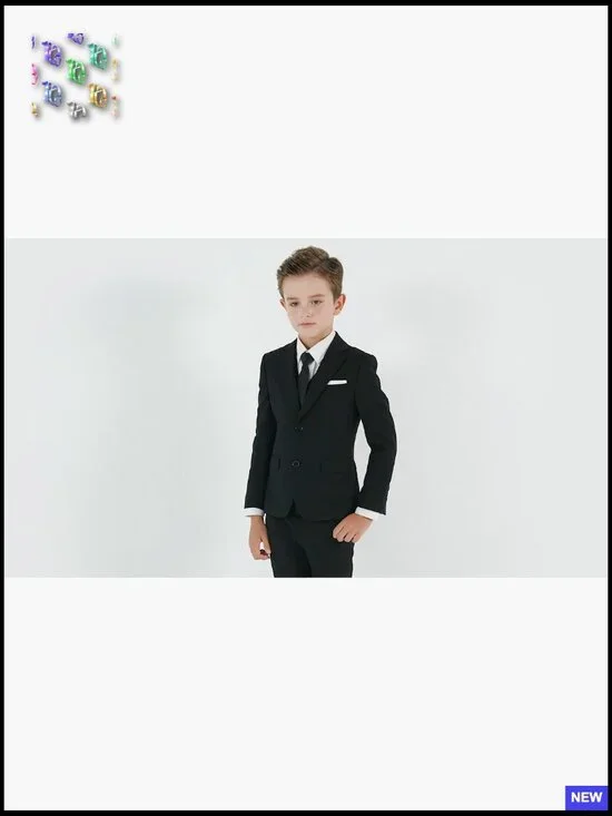 Boys Formal Suit Vest Set with Suspenders Classic Elegant Groomsman Attire - Picture 7 of 7